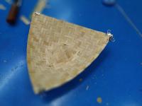 2024/3/15竹藝課(九):三角盤收口、處理竹框、綁藤皮